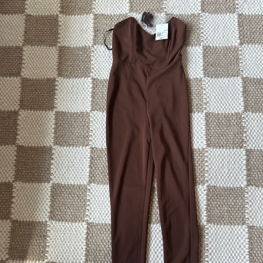 Forever 21 Mocha Brown Jumpsuit